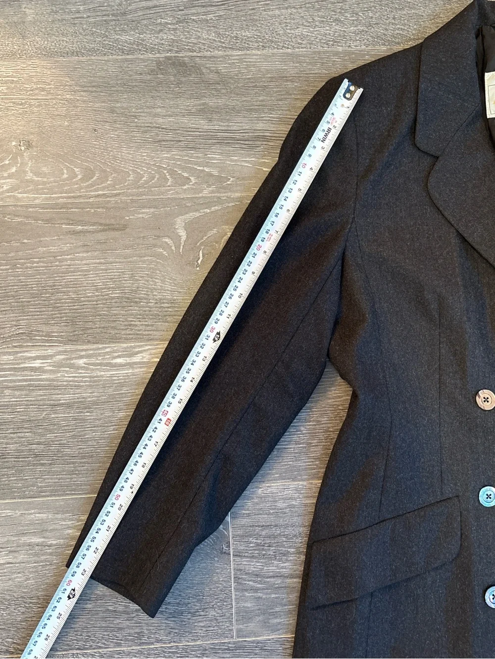 Vintage Aquascutum Made in England Pure Wool Double Breasted Blazer - Picture 6 of 10